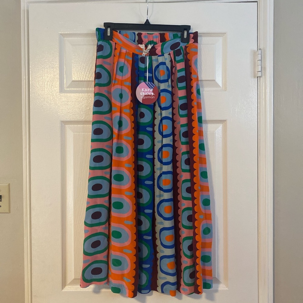 Katie Eraser x Gorman Abstract Midi Skirt